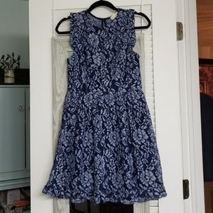 Blue Lace Summer Dress